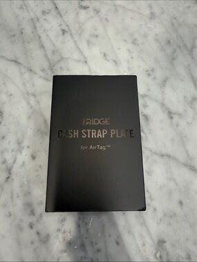 The Ridge Black Cash Strap Plate for AirTag - Money Clip Accessory